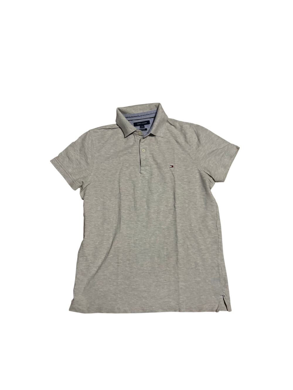 Tommy Hilfiger Slim Fit Polo Shirt - Size Medium - Light Gray Men's